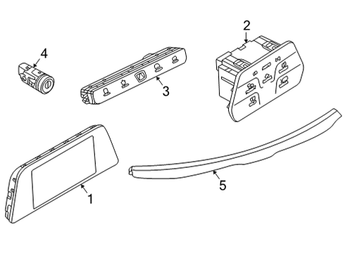 2024 Volkswagen ID.4 Cluster & Switches Diagram
