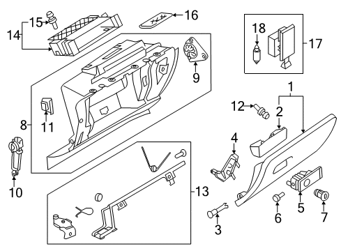 2011 Volkswagen Touareg Glove Box Diagram