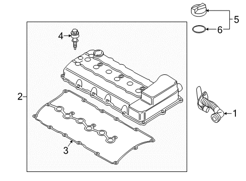 2012 Volkswagen Touareg Valve & Timing Covers Diagram