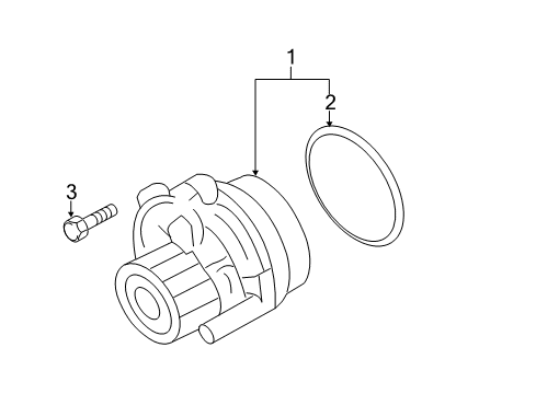 2009 Volkswagen Jetta Water Pump - Belts Diagram 3