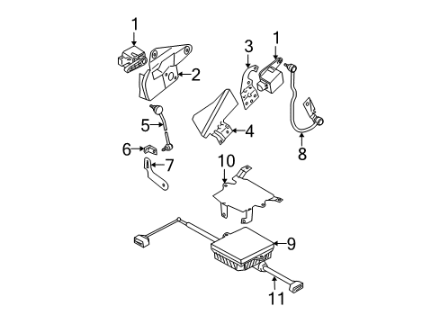 2004 Volkswagen Beetle Level Sensor Diagram for 4B0-907-503-A