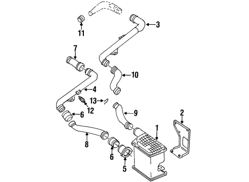 1999 Volkswagen Golf Intercooler - Belts Diagram 2