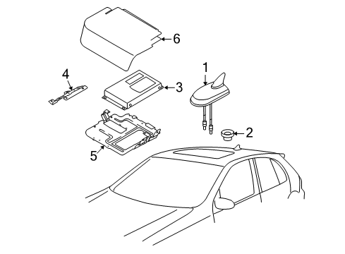 2007 Volkswagen Rabbit Antenna & Radio
