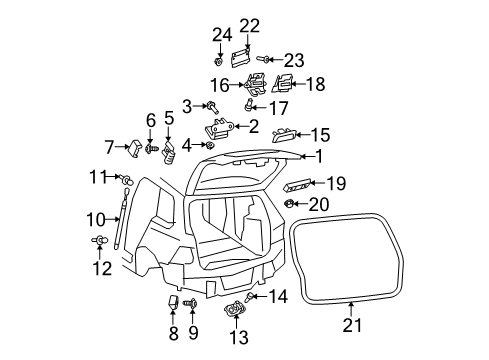 2009 Volkswagen Jetta Lift Gate Diagram