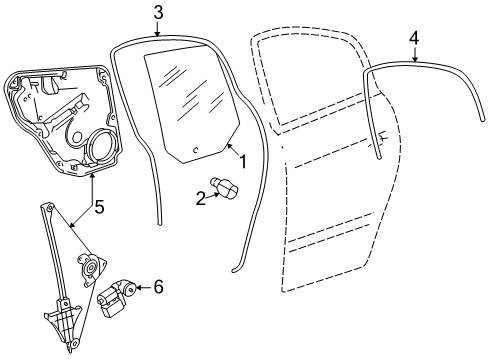 2000 Volkswagen Passat Rear Door Diagram