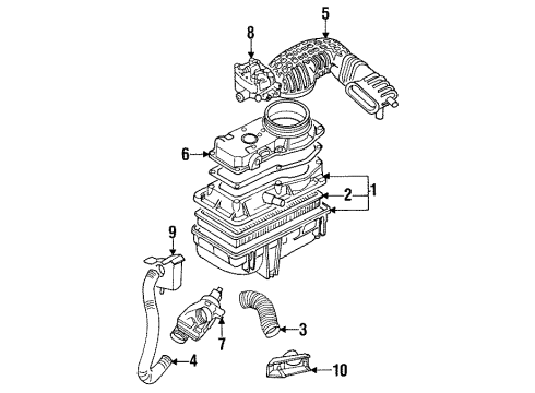 1989 Volkswagen Fox Air Inlet Diagram
