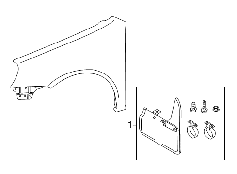 2012 Volkswagen Golf R Exterior Trim - Fender