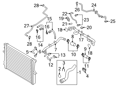 2009 Volkswagen Touareg Hoses, Lines & Pipes Diagram