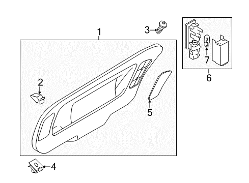 2013 Volkswagen Passat Interior Trim - Trunk Diagram
