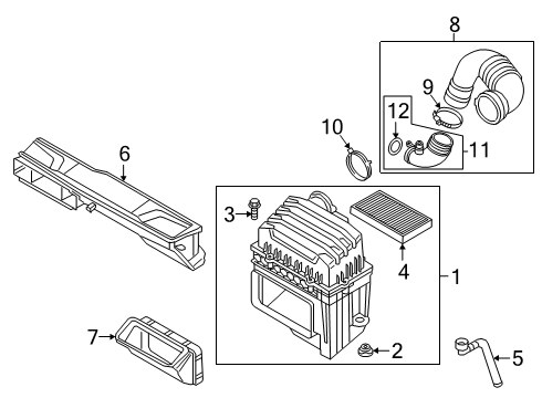 2021 Volkswagen Atlas Air Intake Diagram