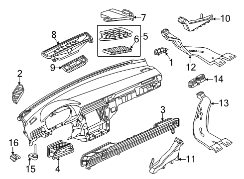 2021 Volkswagen Passat Ducts Diagram