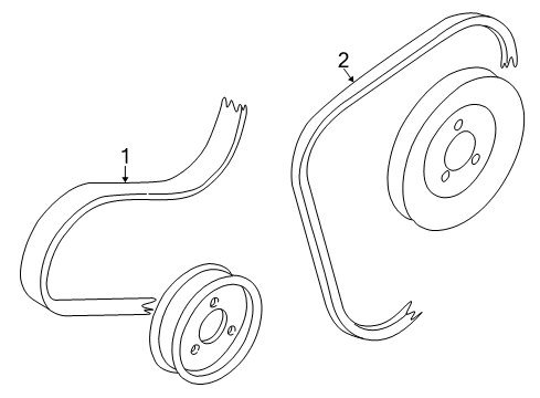 1995 Volkswagen EuroVan Belts & Pulleys Diagram