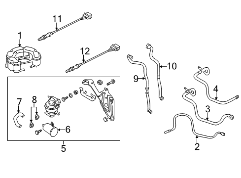 2012 Volkswagen GTI Emission Components Diagram