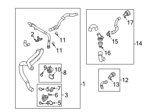 2019 Volkswagen Golf Hoses, Lines & Pipes Diagram