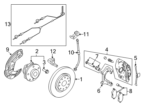2006 Volkswagen Passat Brake Components Diagram 2