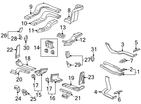 2004 Volkswagen Touareg Ducts Diagram