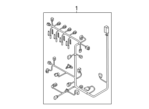 2014 Volkswagen Golf Engine Harness Diagram for 03L-972-619-AQ