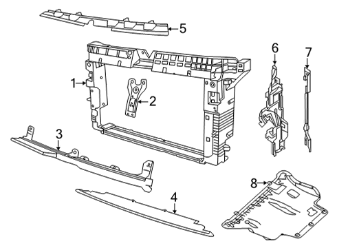 2022 Volkswagen Taos Radiator Support