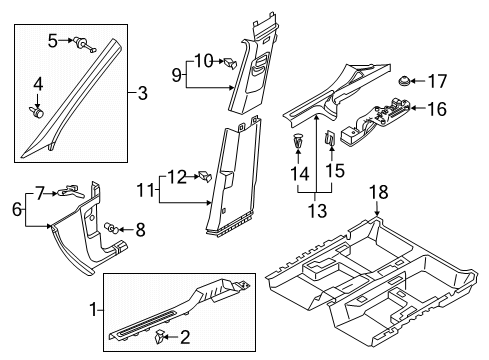 2023 Volkswagen Tiguan Interior Trim - Pillars