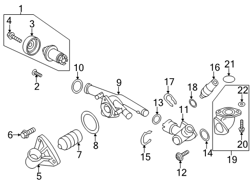2023 Volkswagen Atlas Water Pump - Belts Diagram 4