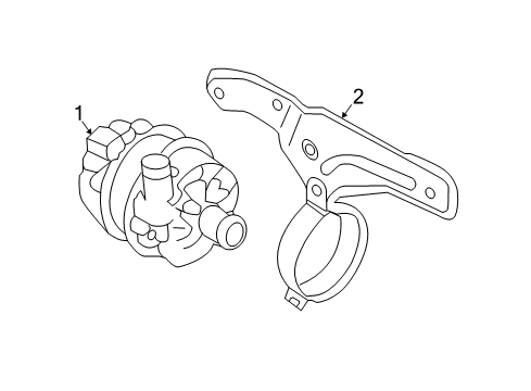 2019 Volkswagen e-Golf Water Pump Diagram