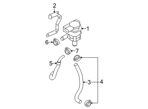 2007 Volkswagen Passat Water Pump - Belts Diagram 3