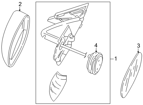 2001 Volkswagen Passat Outside Mirrors Diagram