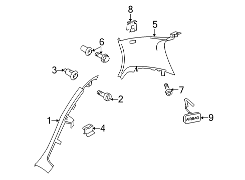 2010 Volkswagen GTI Interior Trim - Quarter Panels