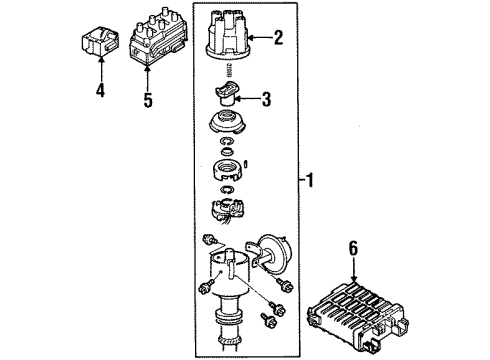 1996 Volkswagen Passat ECM Diagram for 021-997-259-CX