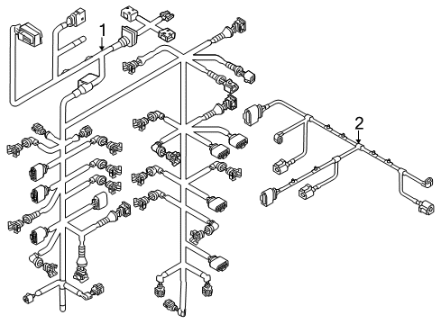 2013 Volkswagen Touareg Wiring Harness