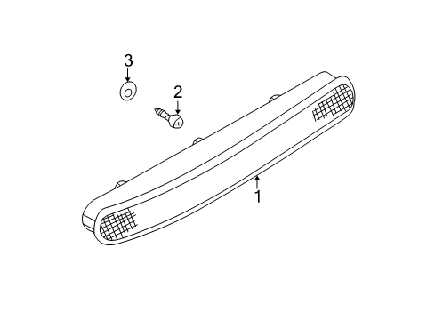 2003 Volkswagen Beetle High Mount Lamps