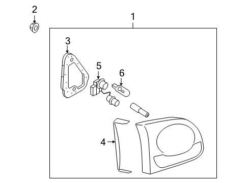 2010 Volkswagen Tiguan Tail Lamps Diagram