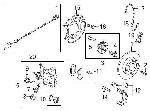 2012 Volkswagen Golf R Rear Brakes Diagram