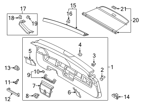 2023 Volkswagen Tiguan Interior Trim - Lift Gate