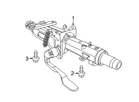 2018 Volkswagen Beetle Steering Column Assembly Diagram 2