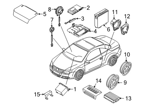 2011 Volkswagen Eos Sound System Diagram