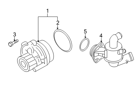 2013 Volkswagen Jetta Water Pump - Belts Diagram 3