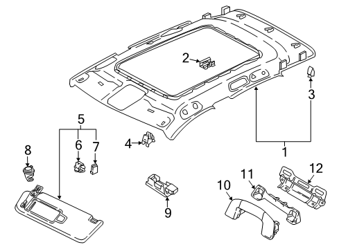 2023 Volkswagen Tiguan Interior Trim - Roof