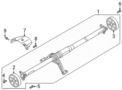 2025 Volkswagen Atlas Cross Sport Drive Shaft - Rear