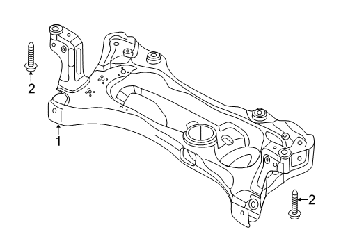 2025 Volkswagen Jetta Suspension Mounting - Front Diagram 2
