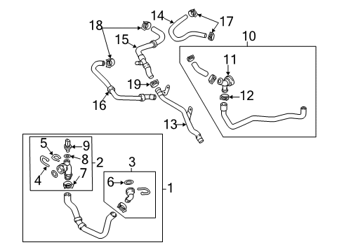 2021 Volkswagen Passat Hoses, Lines & Pipes Diagram 2