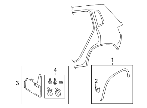 2017 Volkswagen Tiguan Exterior Trim - Quarter Panel