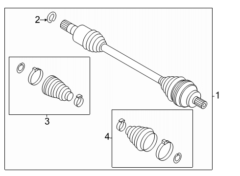 2025 Volkswagen ID. Buzz Drive Axles - Rear