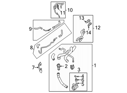 2023 Volkswagen Taos Hoses, Lines & Pipes Diagram