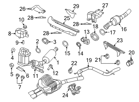 2011 Volkswagen Jetta Exhaust System Diagram 4