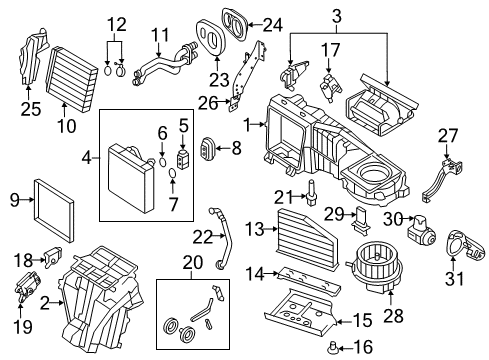 2011 Volkswagen GTI Blower Motor & Fan Diagram 2