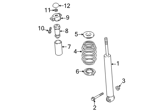 2018 Volkswagen Atlas Shocks & Components Diagram