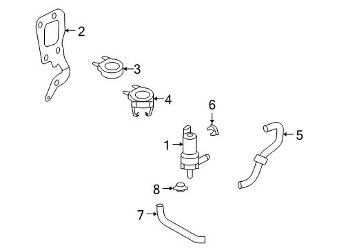 2008 Volkswagen Eos Water Pump - Belts Diagram 3