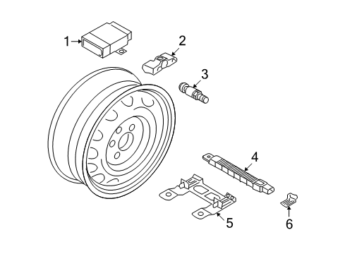 2007 Volkswagen Touareg Tire Pressure Monitoring Diagram 2