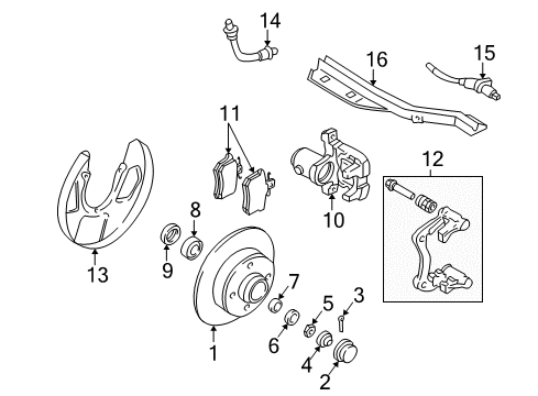 2002 Volkswagen Cabrio Anti-Lock Brakes Diagram